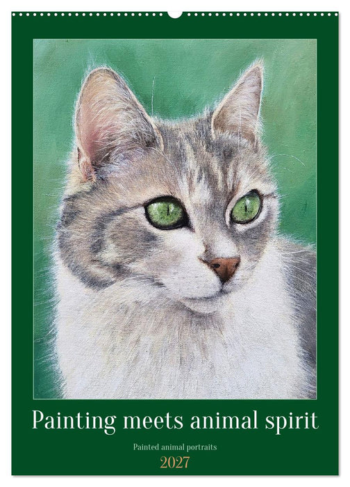 Painting meets animal spirit - Painted animal portraits (CALVENDO Monthly Calendar 2027)