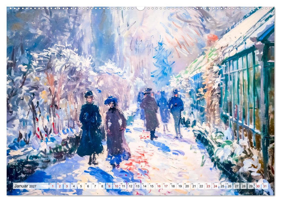 Gärten im Licht - Impressionistische Spaziergänge mit Blütenpracht (CALVENDO Wandkalender 2027)
