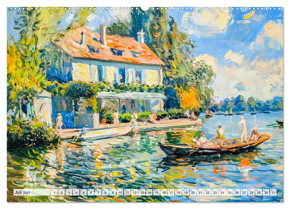 Gärten im Licht - Impressionistische Spaziergänge mit Blütenpracht (CALVENDO Premium Wandkalender 2027)