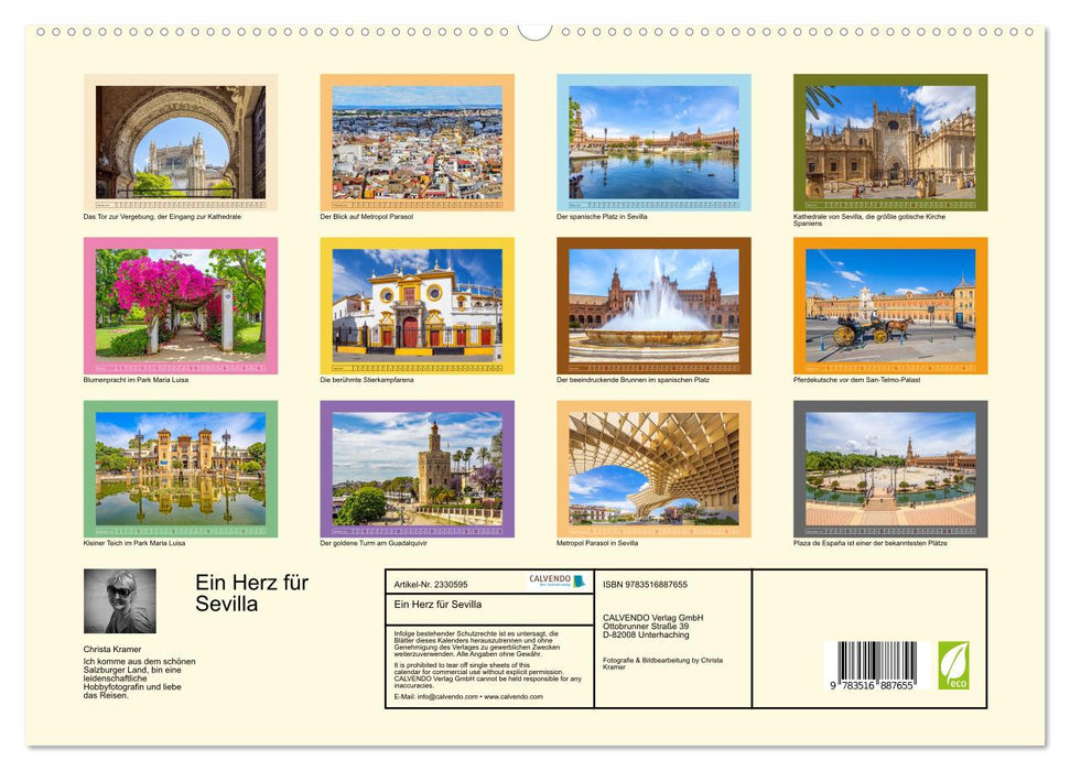 Ein Herz für Sevilla (CALVENDO Premium Wandkalender 2027)