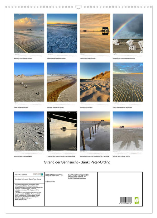 Strand der Sehnsucht - Sankt Peter-Ording (CALVENDO Wandkalender 2027)
