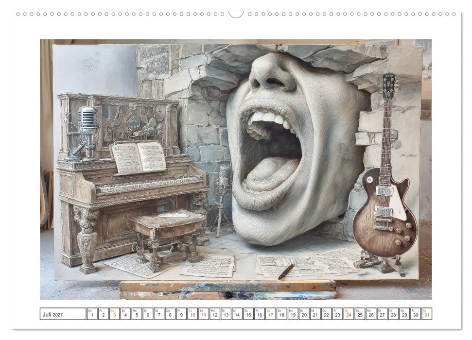 Herzschlag in Noten (CALVENDO Premium Wandkalender 2027)