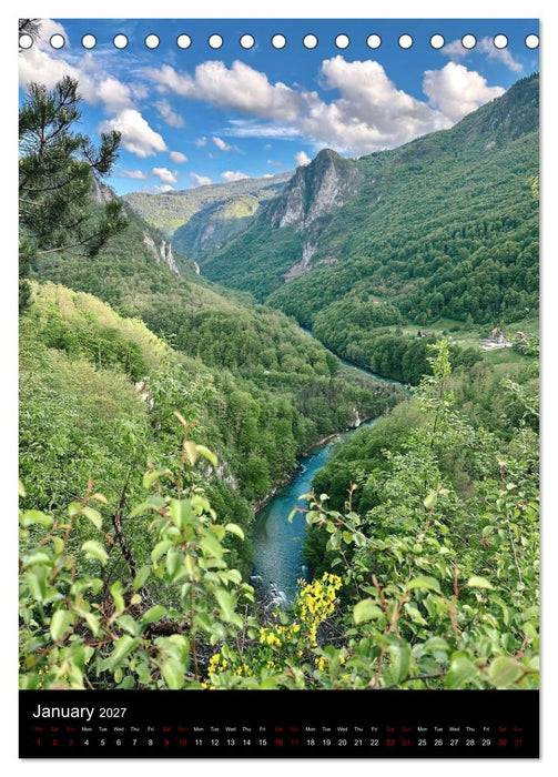 Durmitor — Majestic Peaks of Montenegro (CALVENDO Monthly Calendar 2027)