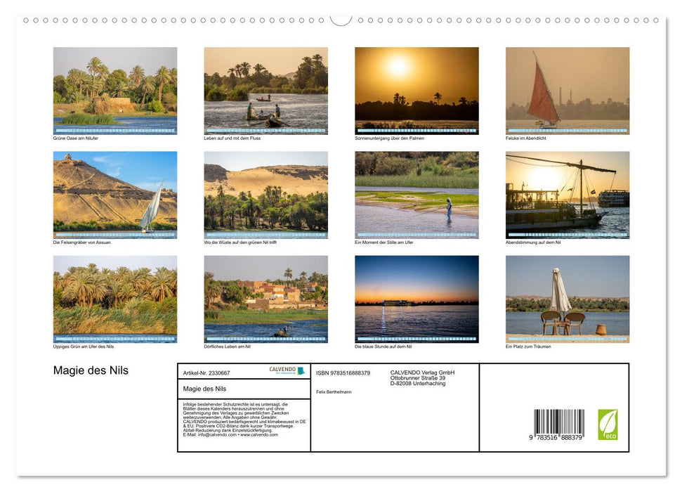 Magie des Nils (CALVENDO Premium Wandkalender 2027)