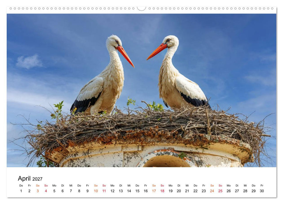 Störche - Zeit für schöne Augenblicke (CALVENDO Wandkalender 2027)
