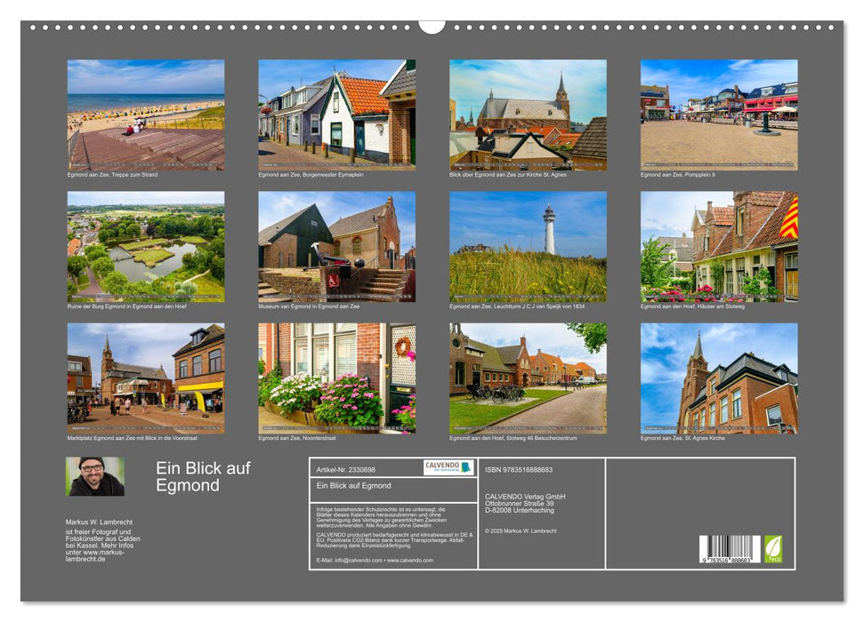 Ein Blick auf Egmond (CALVENDO Wandkalender 2027)