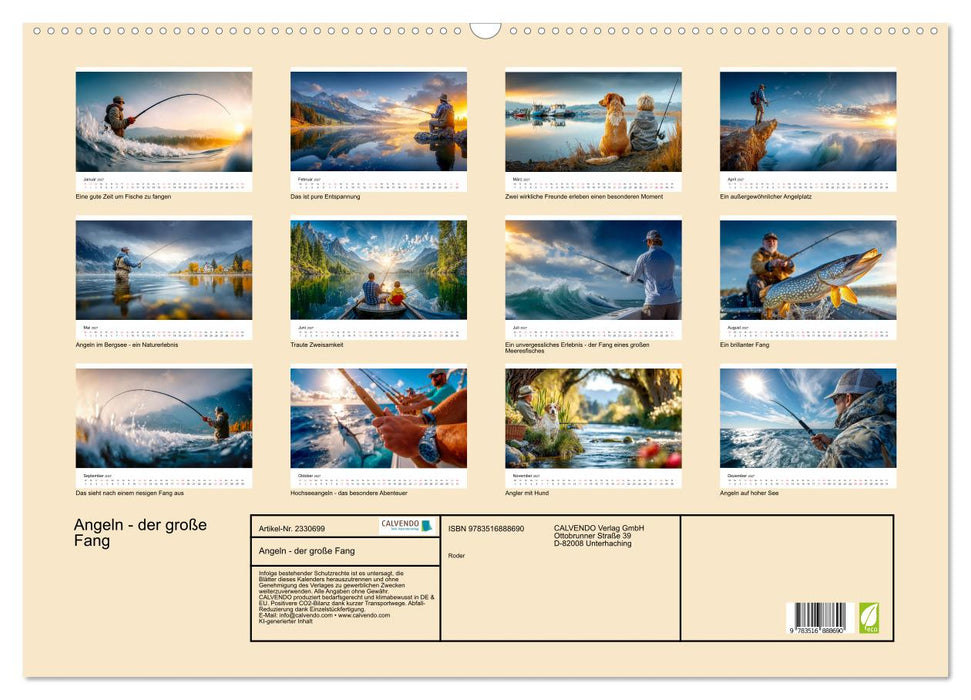 Angeln - der große Fang (CALVENDO Wandkalender 2027)