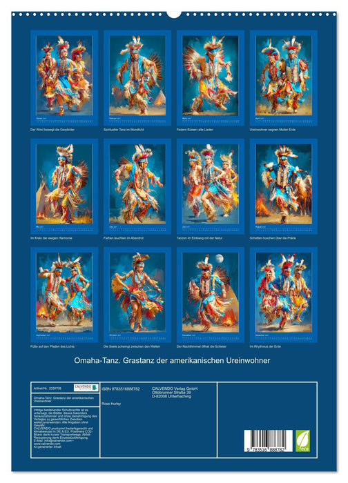 Omaha-Tanz. Grastanz der amerikanischen Ureinwohner (CALVENDO Premium Wandkalender 2027)