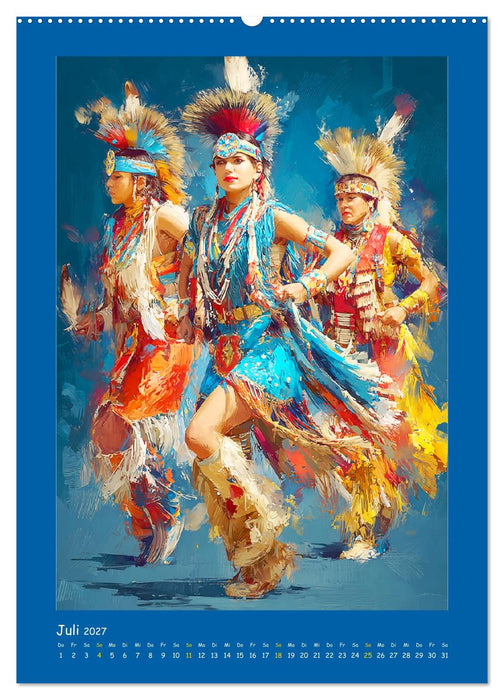 Omaha-Tanz. Grastanz der amerikanischen Ureinwohner (CALVENDO Premium Wandkalender 2027)