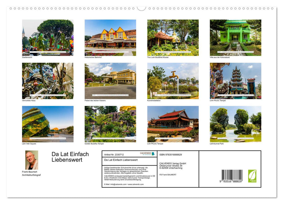 Da Lat Einfach Liebenswert (CALVENDO Premium Wandkalender 2027)