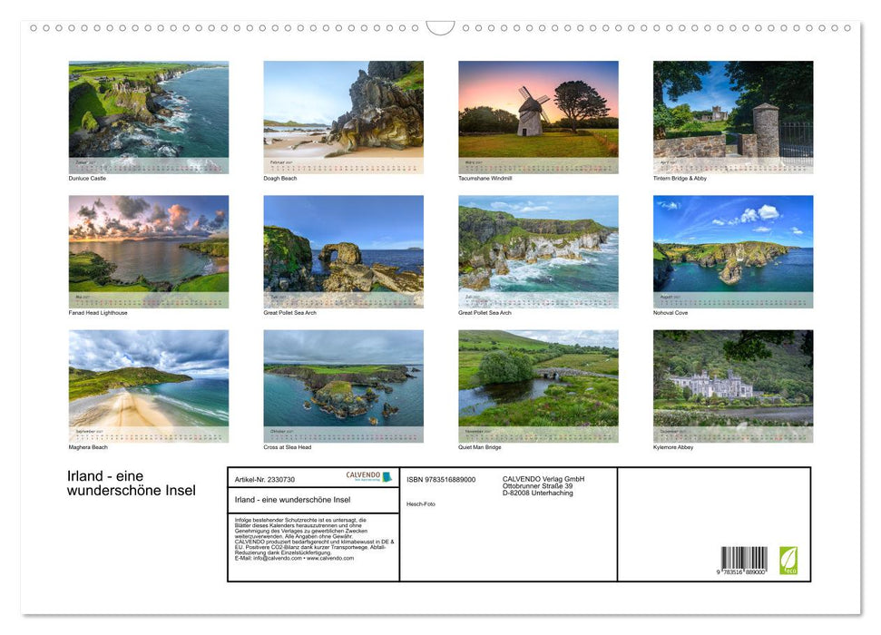 Irland - eine wunderschöne Insel (CALVENDO Wandkalender 2027)