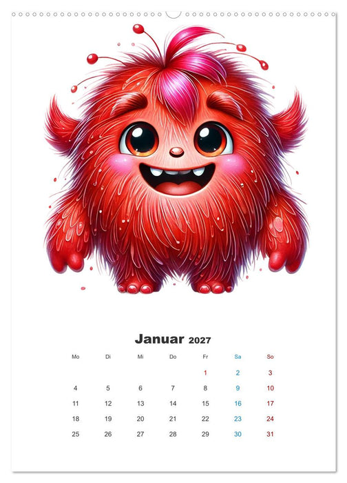 Kuschelmonsterzeit (CALVENDO Wandkalender 2027)
