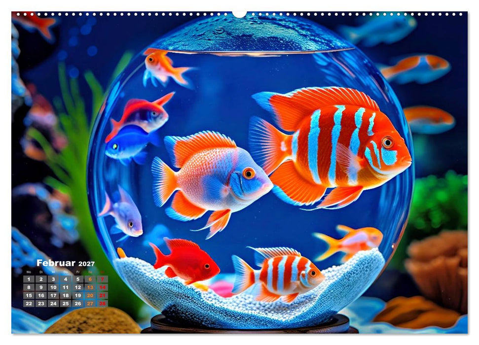 Aquarium in einer Glaskugel (CALVENDO Wandkalender 2027)