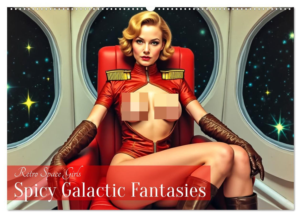 Retro Space Girls - Spicy Galactic Fantasies (CALVENDO Wandkalender 2027)