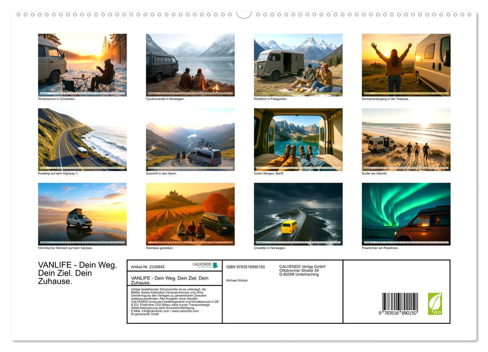 VANLIFE - Dein Weg. Dein Ziel. Dein Zuhause. (CALVENDO Premium Wandkalender 2027)