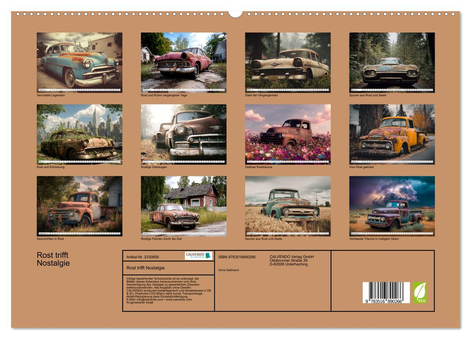 Rost trifft Nostalgie (CALVENDO Premium Wandkalender 2027)