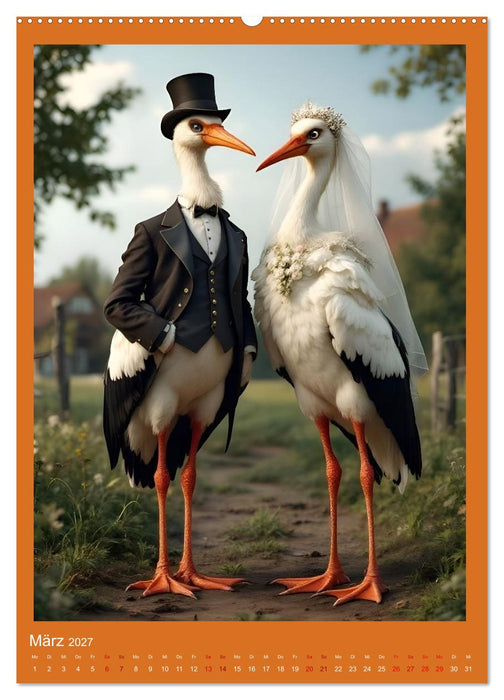 Nicht nur ein Vogel wollte Hochzeit halten (CALVENDO Premium Wandkalender 2027)