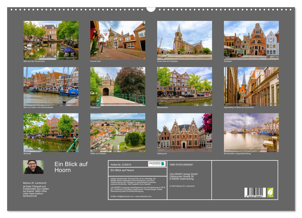 Ein Blick auf Hoorn (CALVENDO Wandkalender 2027)