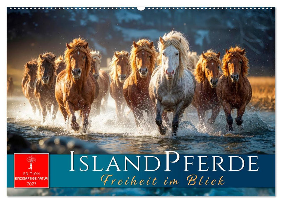 Islandpferde - Freiheit im Blick (CALVENDO Wandkalender 2027)