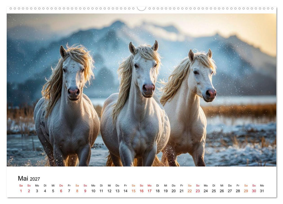 Islandpferde - Freiheit im Blick (CALVENDO Wandkalender 2027)