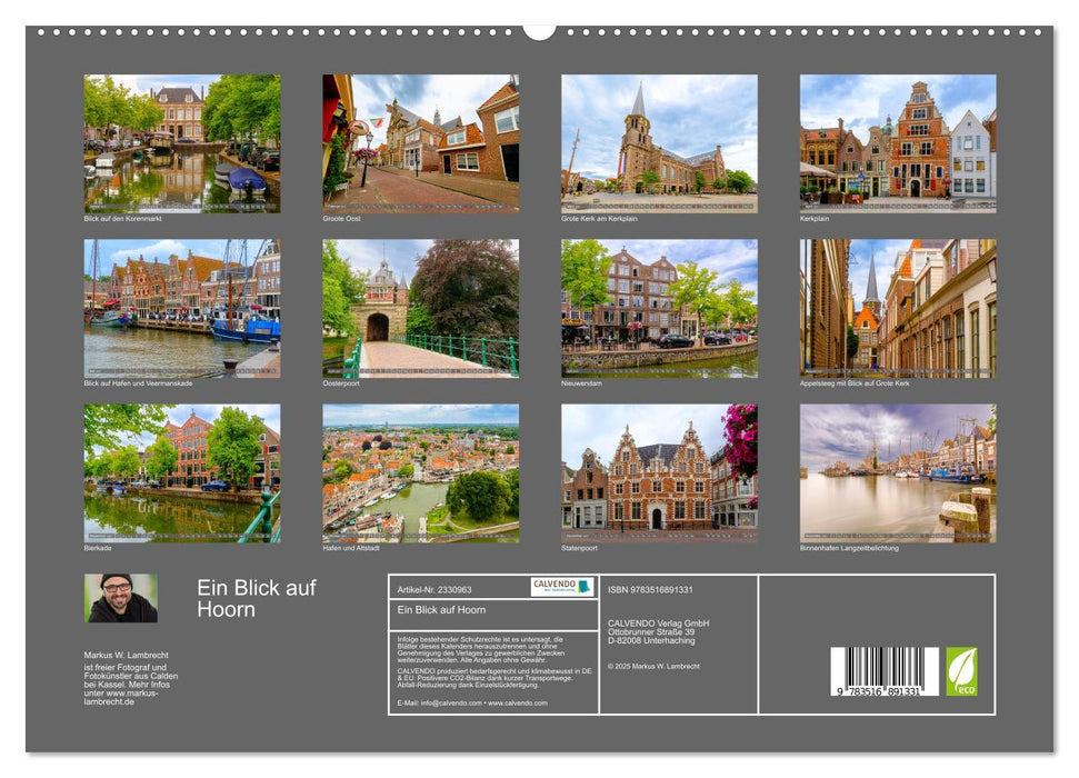 Ein Blick auf Hoorn (CALVENDO Premium Wandkalender 2027)