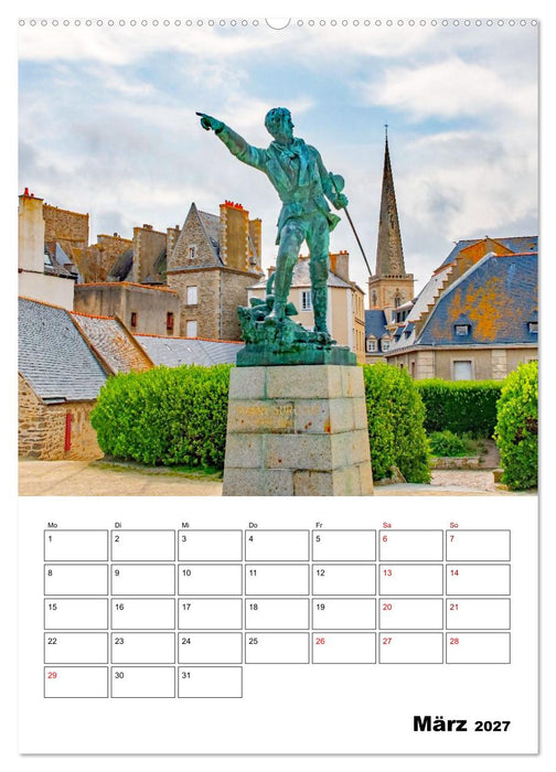 Saint Malo - Reiseplaner (CALVENDO Premium Wandkalender 2027)