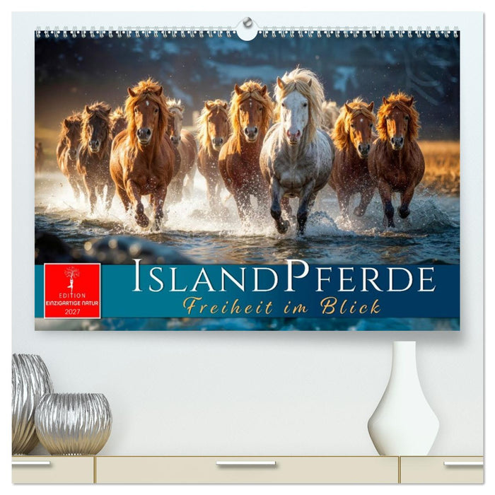 Islandpferde - Freiheit im Blick (CALVENDO Premium Wandkalender 2027)