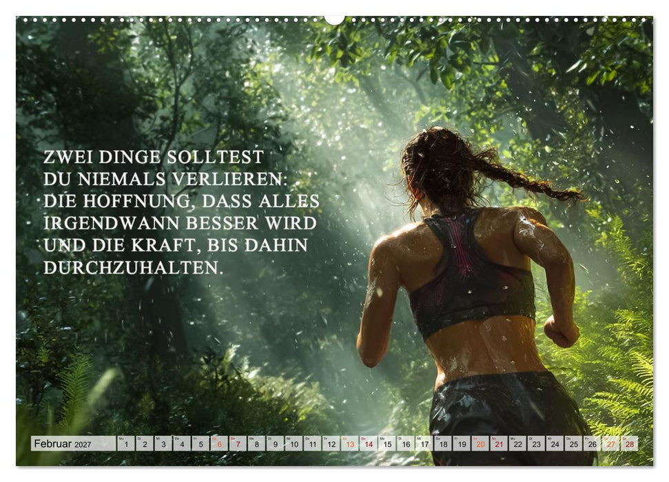 Weisheit und Motivation - Inspiration voller Sinn und Stärke (CALVENDO Wandkalender 2027)