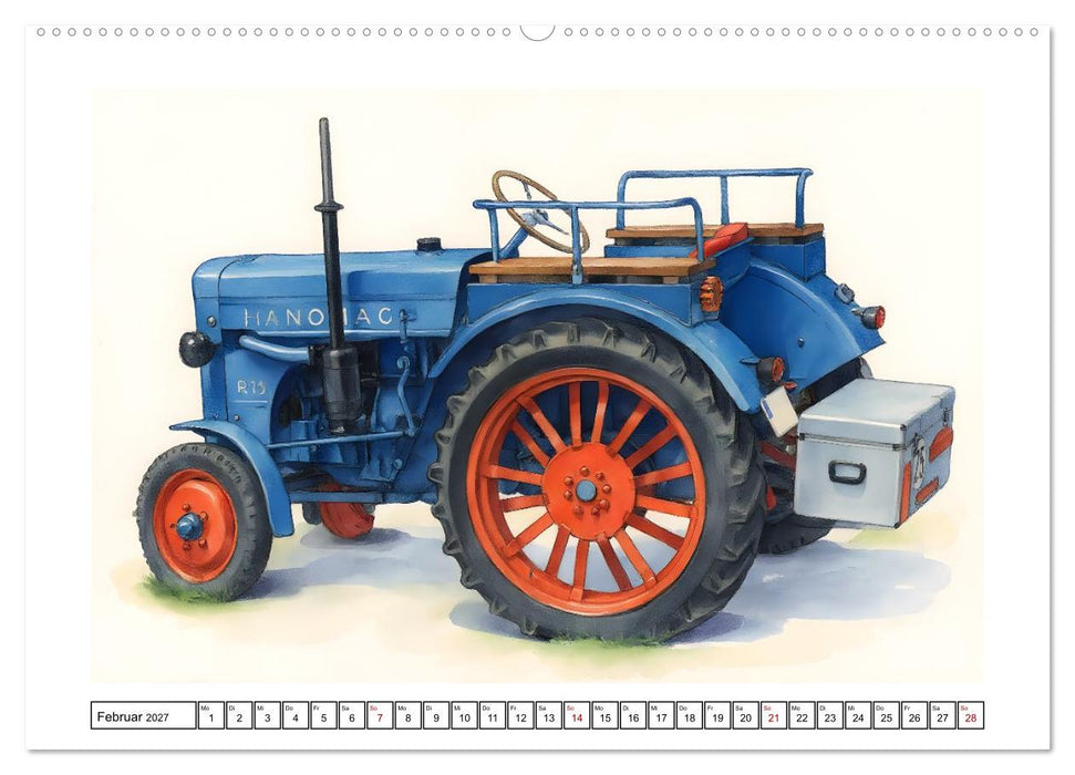 Alte Schlepper in neuem Glanz (CALVENDO Wandkalender 2027)