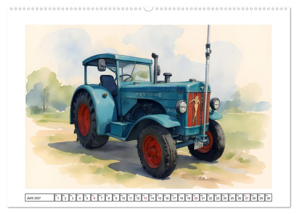 Alte Schlepper in neuem Glanz (CALVENDO Wandkalender 2027)