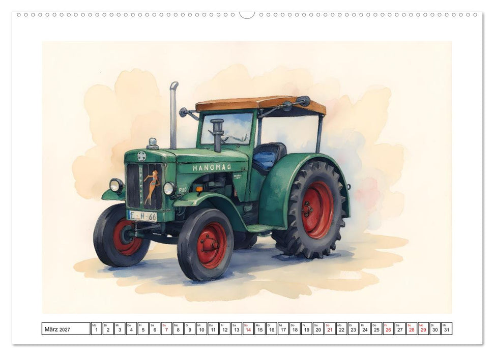 Alte Schlepper in neuem Glanz (CALVENDO Premium Wandkalender 2027)