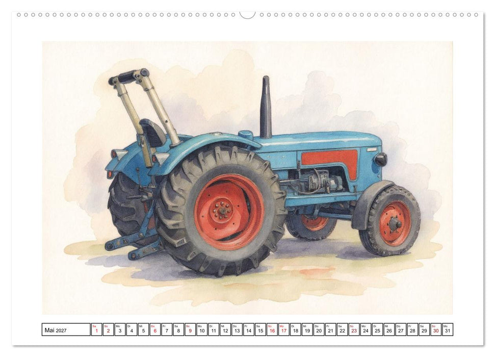 Alte Schlepper in neuem Glanz (CALVENDO Premium Wandkalender 2027)