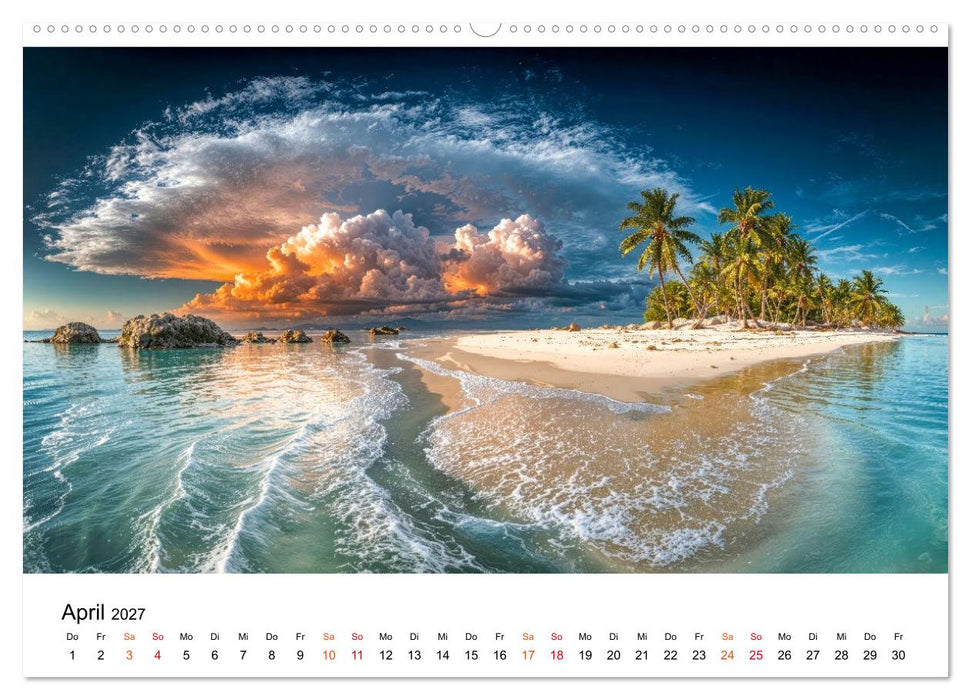 Inseln der Sehnsucht - Versteckte Paradiese (CALVENDO Wandkalender 2027)