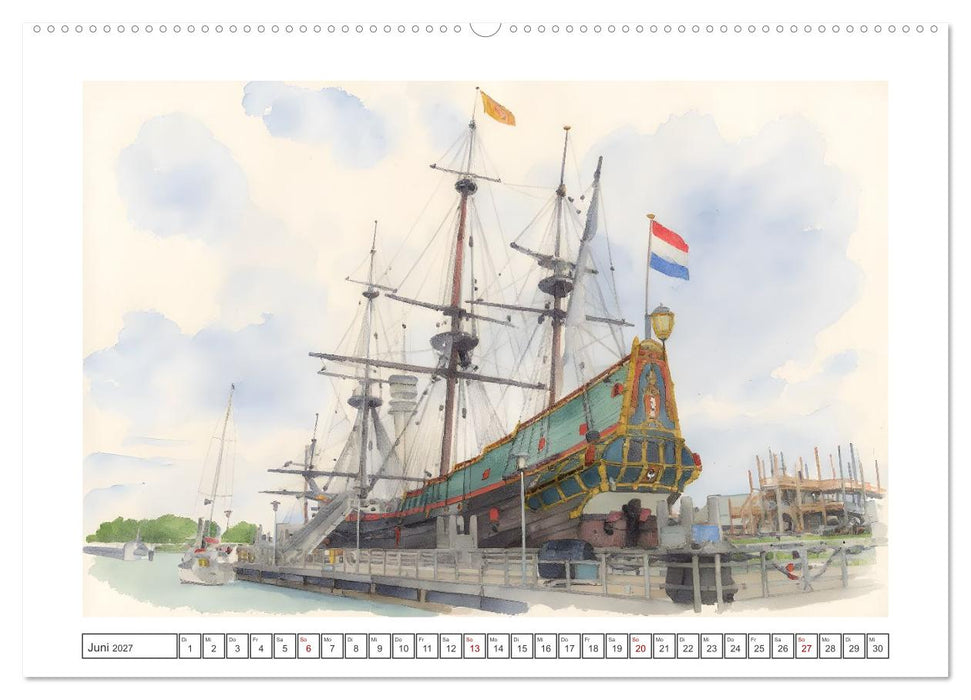 Zauberhafte Motive rund um's Ijsselmeer (CALVENDO Wandkalender 2027)