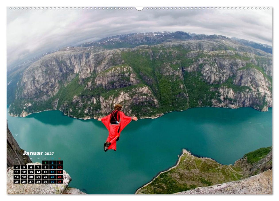 Base Jumping Adrenalin- Kick (CALVENDO Wandkalender 2027)