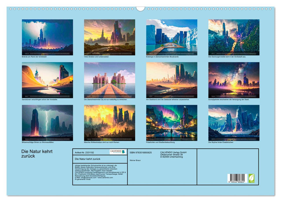 Die Natur kehrt zurück (CALVENDO Wandkalender 2027)