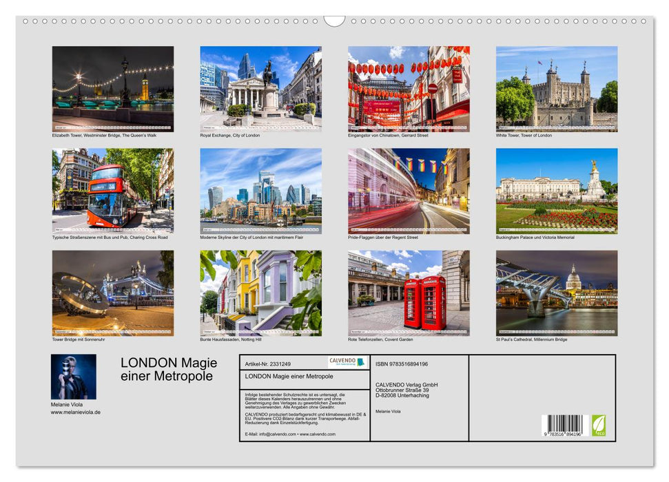 LONDON Magie einer Metropole (CALVENDO Wandkalender 2027)