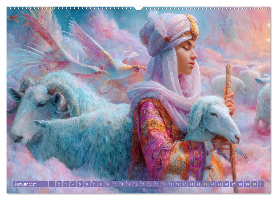 Paradiesische Welt - Fantasiewerke (CALVENDO Wandkalender 2027)