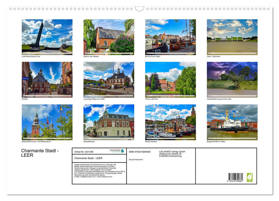 Charmante Stadt - LEER (CALVENDO Wandkalender 2027)