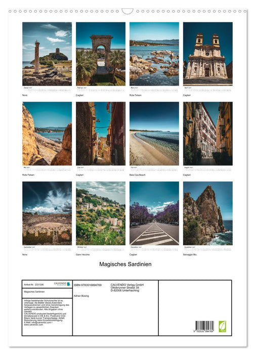 Magisches Sardinien (CALVENDO Wandkalender 2027)