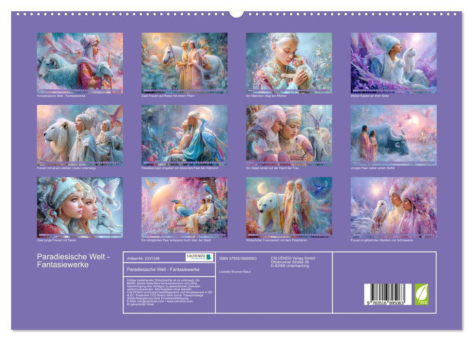 Paradiesische Welt - Fantasiewerke (CALVENDO Premium Wandkalender 2027)