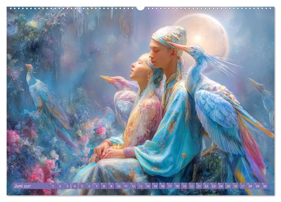 Paradiesische Welt - Fantasiewerke (CALVENDO Premium Wandkalender 2027)