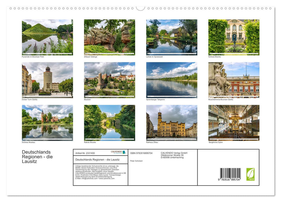 Deutschlands Regionen - die Lausitz (CALVENDO Premium Wandkalender 2027)