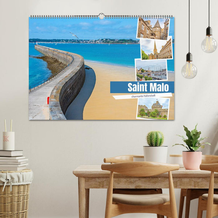 Saint Malo - charmante Hafenstadt (CALVENDO Wandkalender 2027)