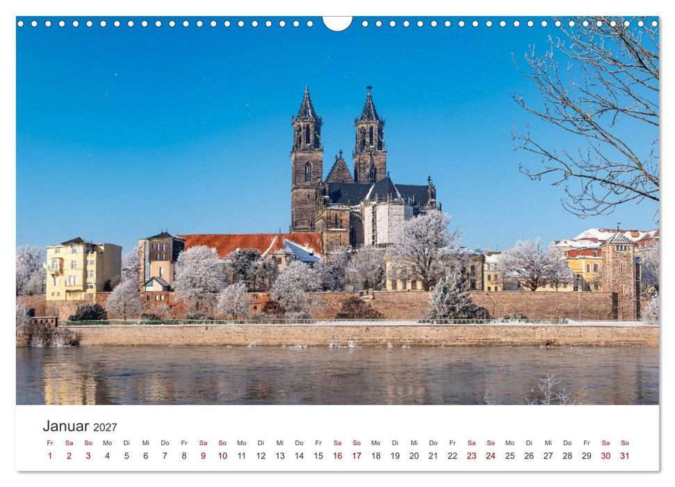 Deutschland: Magdeburg, Stadtansichten und Umgebung (CALVENDO Wandkalender 2027)