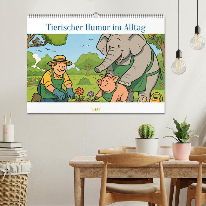Tierischer Humor im Alltag (CALVENDO Wandkalender 2027)