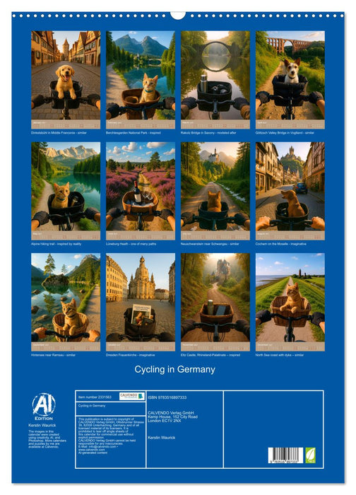 Cycling in Germany (CALVENDO Monthly Calendar 2027)
