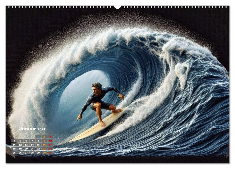 Big Wave Surfen (CALVENDO Wandkalender 2027)