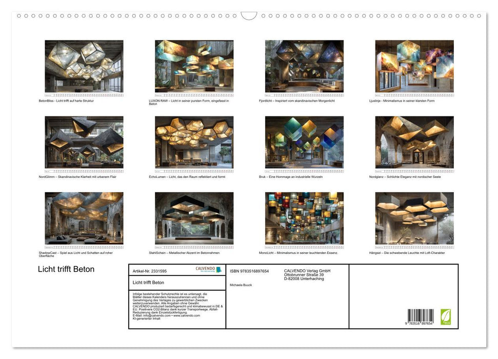 Licht trifft Beton (CALVENDO Wandkalender 2027)