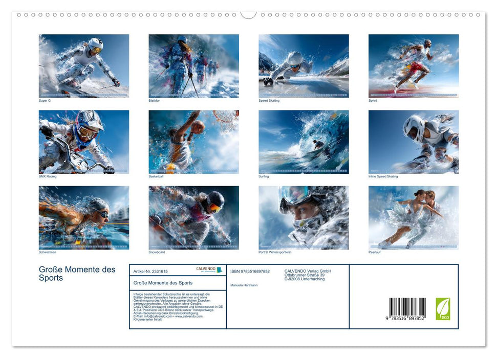 Große Momente des Sports (CALVENDO Premium Wandkalender 2027)